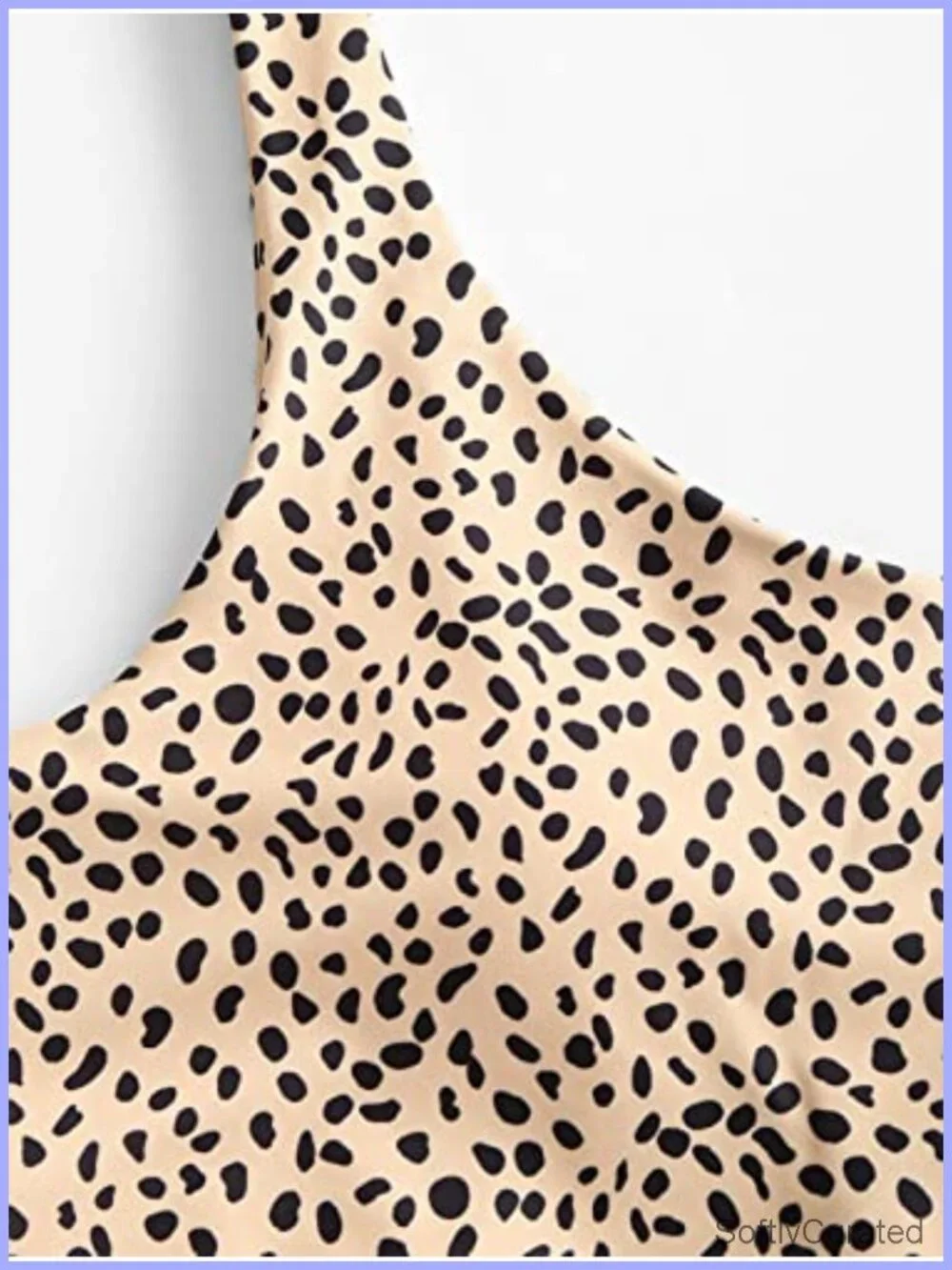 Front Knot Bikini Crop Top Tankini Scoop Neck Padded Bathing Suit Top